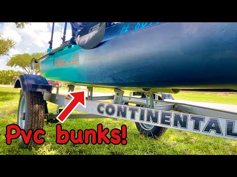Old Town Autopilot 120 kayak trailer. Easy how to mod