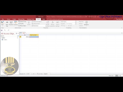 Using SQL Create, Insert and Select Command in Microsoft Access