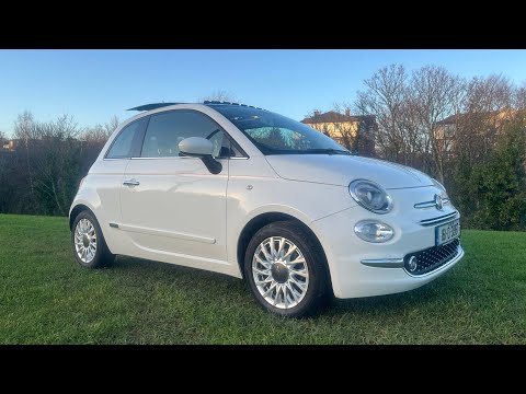2016 Fiat 500 1 owner 90k Ox Blood Red leather - Image 2