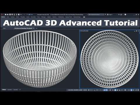 AutoCAD Advanced 3D Modeling Tutorial
