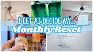 AI Curated My Cleaning Checklist | Monthly Reset