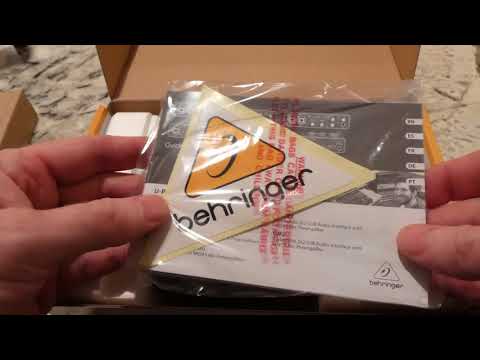 Behringer U-phoria UMC22 unboxing video, not a review