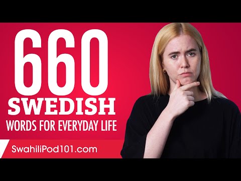 660 Swedish Words for Everyday Life - Basic Vocabulary #33
