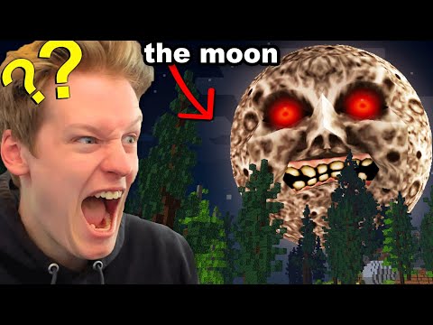 Fooling my Friend with the LUNAR MOON Mod on Minecraft...