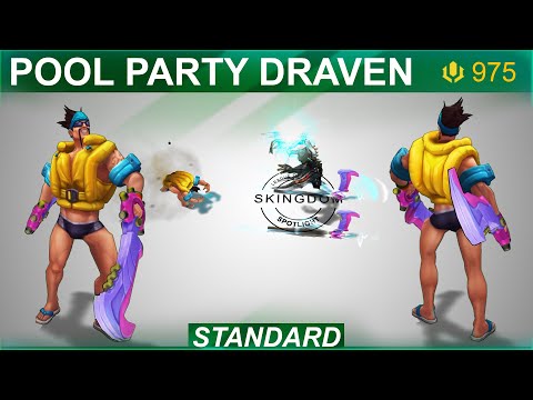 Pool Party Draven Skin Spotlight 2020 | SKingdom - League of Legends