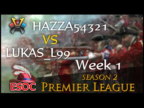 [AoE3] (SKG) Hazza54321 vs (BIGs) Lukas_L99 — Week 1 — ESOC Premier League Season 2