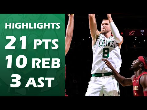 Kristaps Porzingis vs Cavaliers | 21 pts, 10 reb, 3 ast | HIGHLIGHTS | 23/24 NBA Season