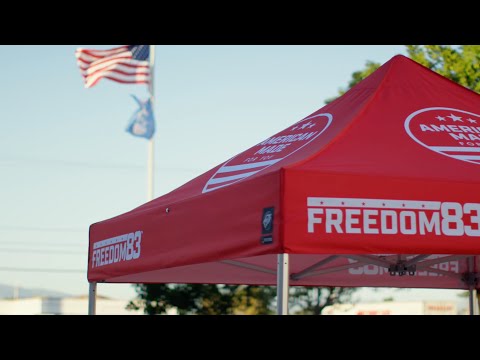 E-Z UP® Freedom83™ Made In USA Instant Shelter