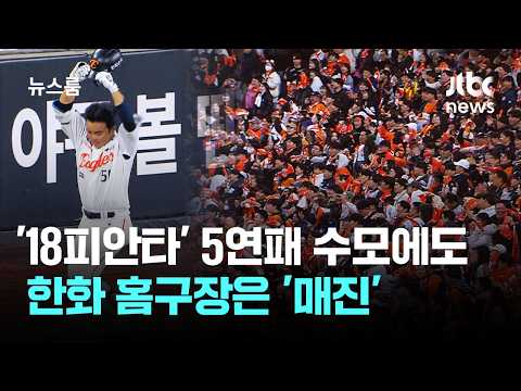 '18피안타' 5연패 수모에도…한화 홈구장은 '매진'