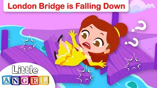London Bridge Is Falling Down | Princess Belle | Fun Kids Songs &amp; Nursery Rhymes by Little Angel