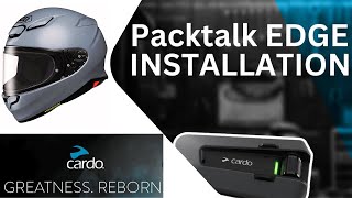 SHOEI RF 1400 HELMET  HOW TO INSTALL CARDO EDGE  IN | STEP BY STEP