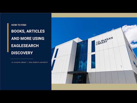 Eaglesearch Discovery Tutorial