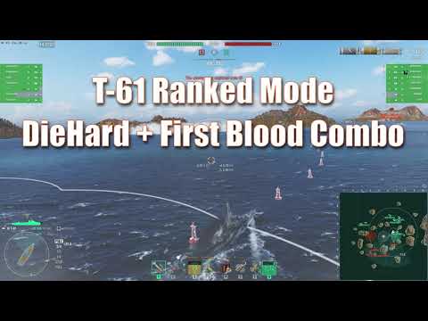 German Destroyer T-61 World of Warships Die Hard First Blood Combo