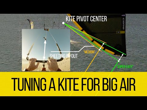Tuning A Kite For Big Air. Kitesurf tutorial on how to set up kite bridles.