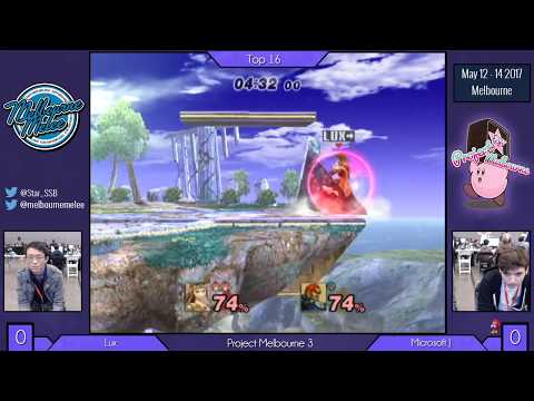 Project Melbourne 3 - Lux (Zelda, Diddy) vs. Microsoft J (Ganondorf) Project M Winners R1