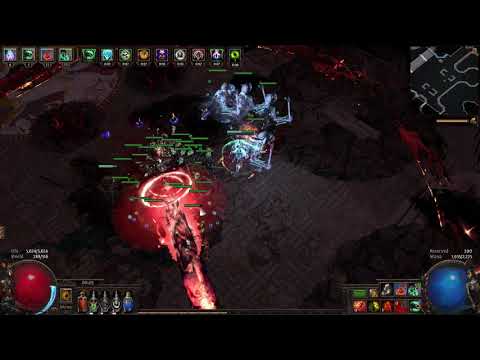 Path of Exile 3.9 - Sirus A7 last phase dps check - Necro skeletons