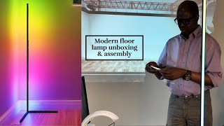 Modern floor lamp unboxing & Assembly #floorlamp #assembly #ledlighting #smartlighting