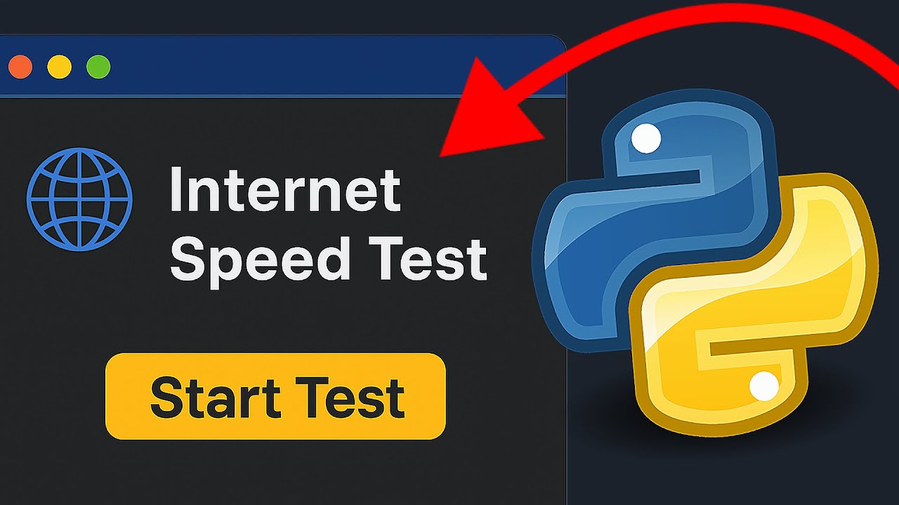 Build a Modern Internet Speed Test App in Python (CustomTkinter)