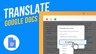 How to Translate a Google Doc | Any Language