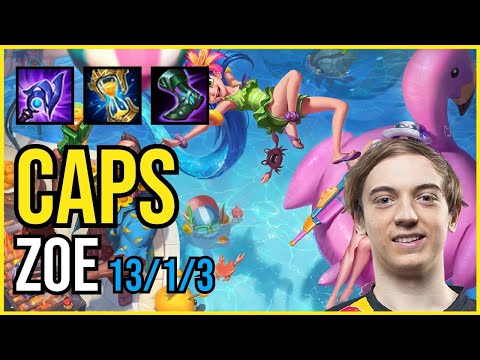 CAPS - ZOE vs. ZED Mid | EUW RANKED | PATCH 11.1