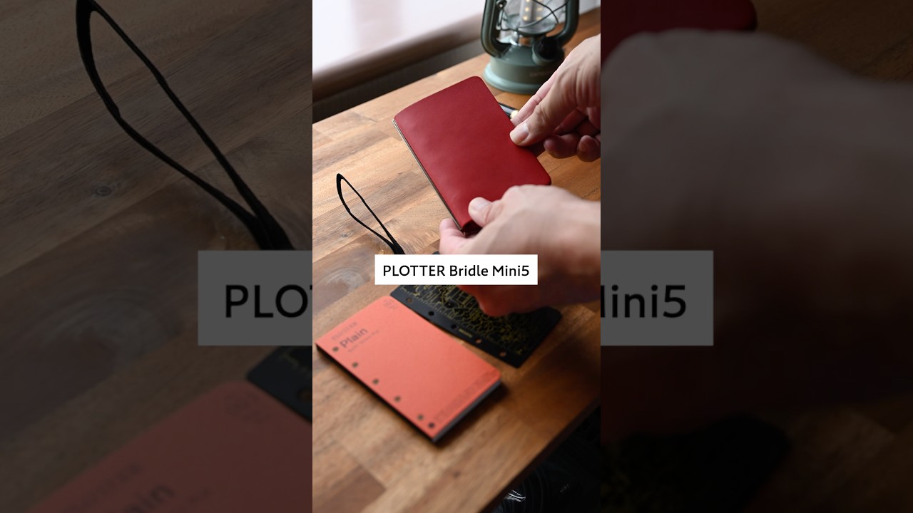 Mini5サイズのレザーバインダー PLOTTER Bridle（プロッター・ブライドル） #PLOTTER #プロッター #システム手帳m5