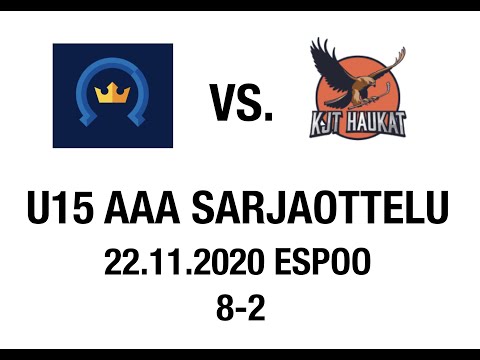 (HD) Kiekko-Espoo vs. KJT Haukat (U15 AAA sarjaottelu, 22.11.2020 Espoo, 8-2)