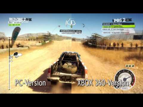 Colin McRae: Dirt 2 - PC vs. Konsole: Grafikvergleich-Video