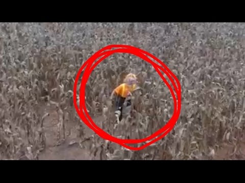 CORNFIELD CLOWN FOUND WITH DRONE!?!?