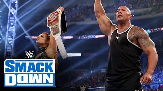 The Rock and Becky Lynch humble King Corbin: SmackDown, Oct. 4, 2019