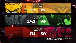 [電競] 2020 LPL Spring W5D6