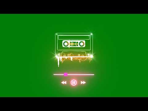 New Music Player | Green Screen | Cassette | No Copyright |  video 9