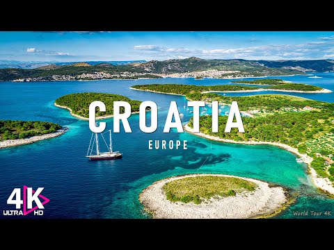 FLYING OVER CROATIA (4K UHD) - Meditation music Along With Beautiful Nature Videos - 4K Video HD