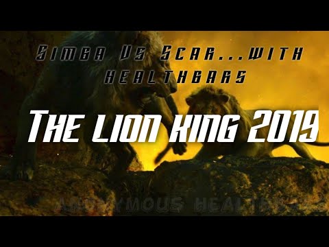 Simba Vs. Scar With Healthbars | The Lion King (2019)