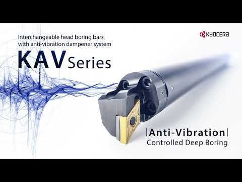 KAV Series - Interchangeable head boring bars with anti-vibration dampener system from KYOCERA