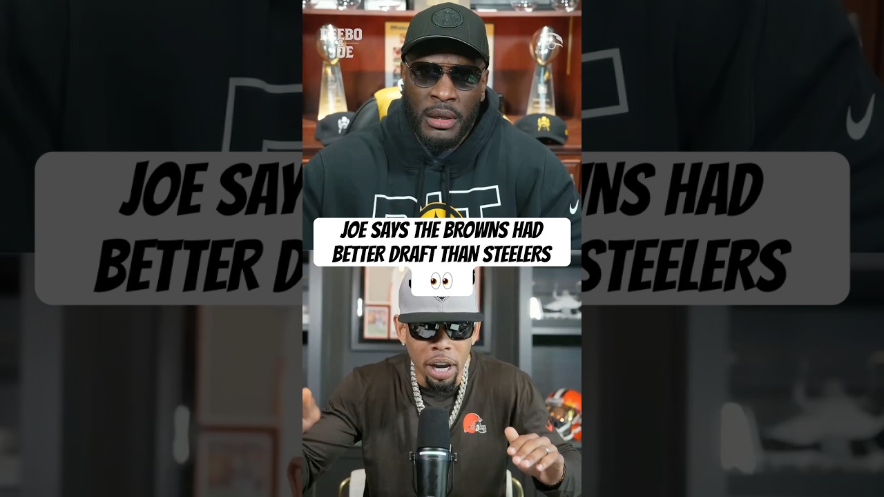 Joe says the Steelers aren’t close to rocking with the Browns #NFLDraft Class 👀 #DeeboAndJoe