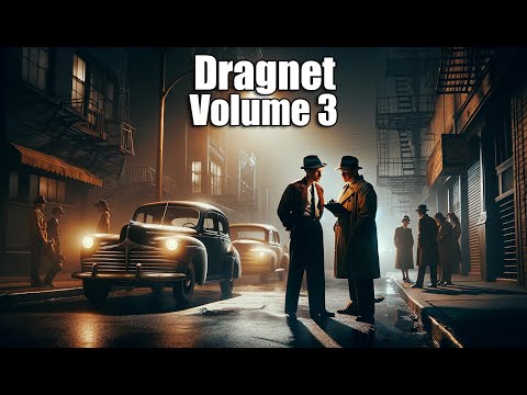 Dragnet Vol 3 - NOW FEWER ADS - 8+ hrs #otr #blackscreen #detective #crime #dragnet