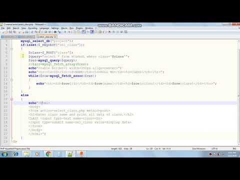 how to implement select query in php part2.