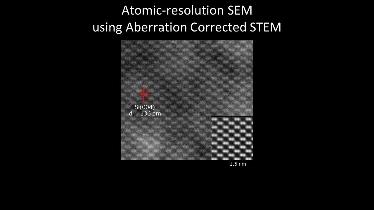 [Materials] Atomic-resolution SEM using Aberration Corrected STEM