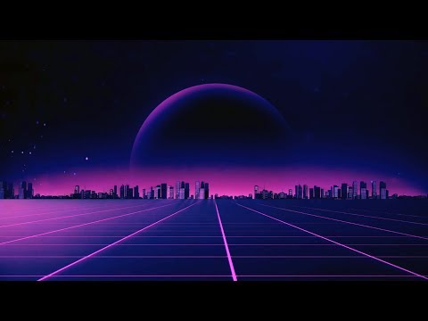 Outrun Grid Animation loop 4 - Creative Commons