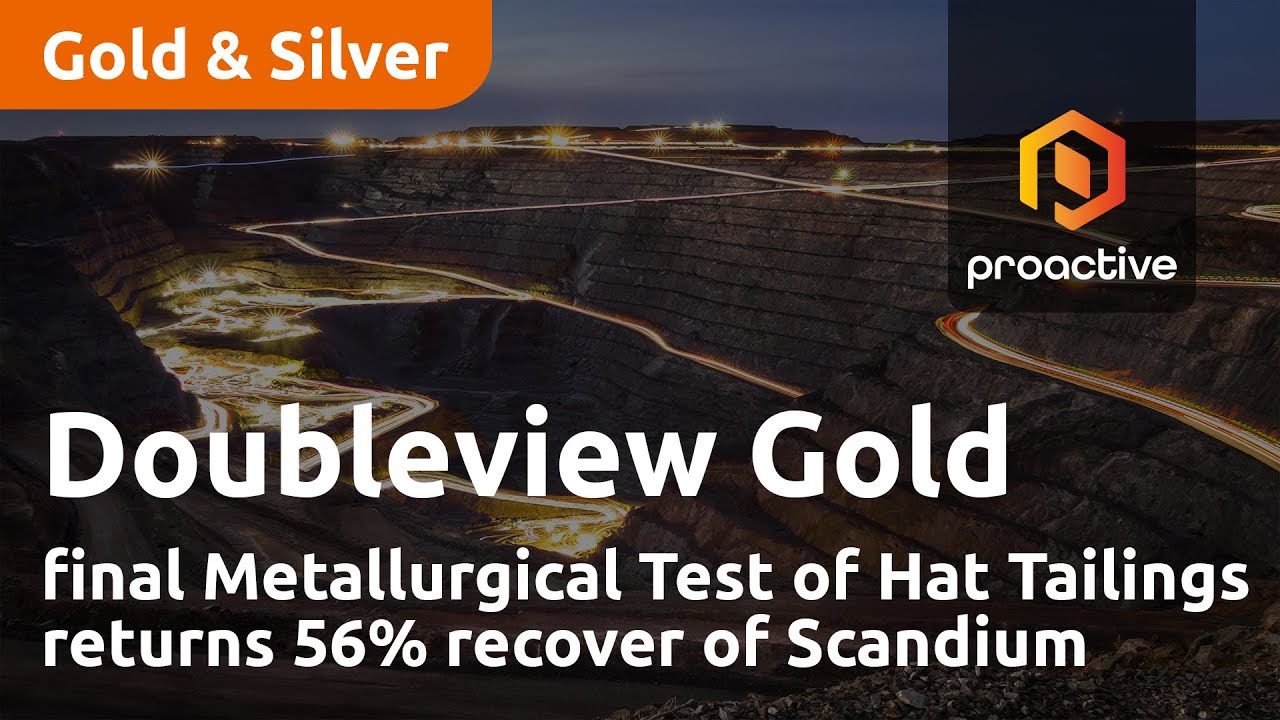 Doubleview Gold says first metallurgical test of Hat tailings recovers 56% of scandium