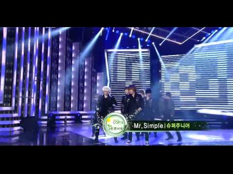 [HD] 111002 - Super Junior - A-CHA + Mr Simple [Inkigayo Special Stage]
