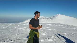 preview picture of video 'Ski and splitboard touring on Brezovica toward the Black Summit @ 2600m altitude'