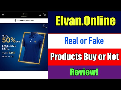 Elvan.online Real or Fake || Elvan Online Store Reviews