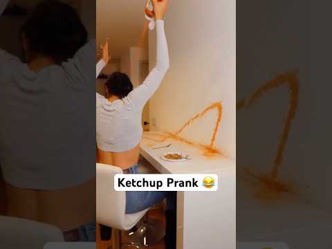 Ketchup Prank on Wife 😂 #Pranks #JoeySalads #ViralVideos