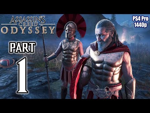 ASSASSIN'S CREED ODYSSEY (PS4) Walkthrough PART 1 No Commentary [Full Game] @ 1440p ✔