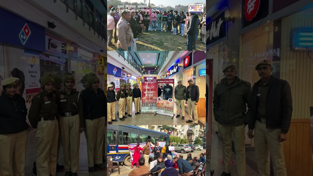 Elated to share the vibrant #SVEEP activities in full swing for the #DelhiElections!