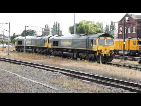 freighliner light engines class 66552 'Maltby Raider' with 66523 passes 67028