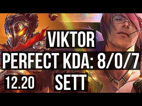 VIKTOR vs SETT (MID) | 8/0/7, Legendary, 300+ games | KR Master | 12.20