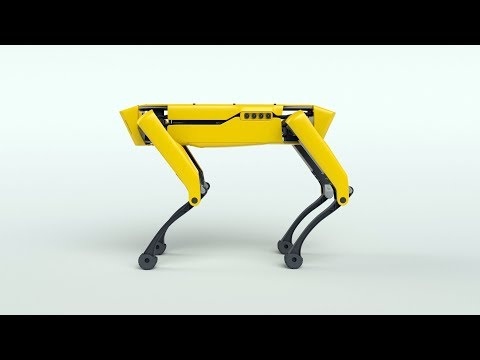 Robot that opens a door for its robot friend 🤖 -  Boston Dynamics
