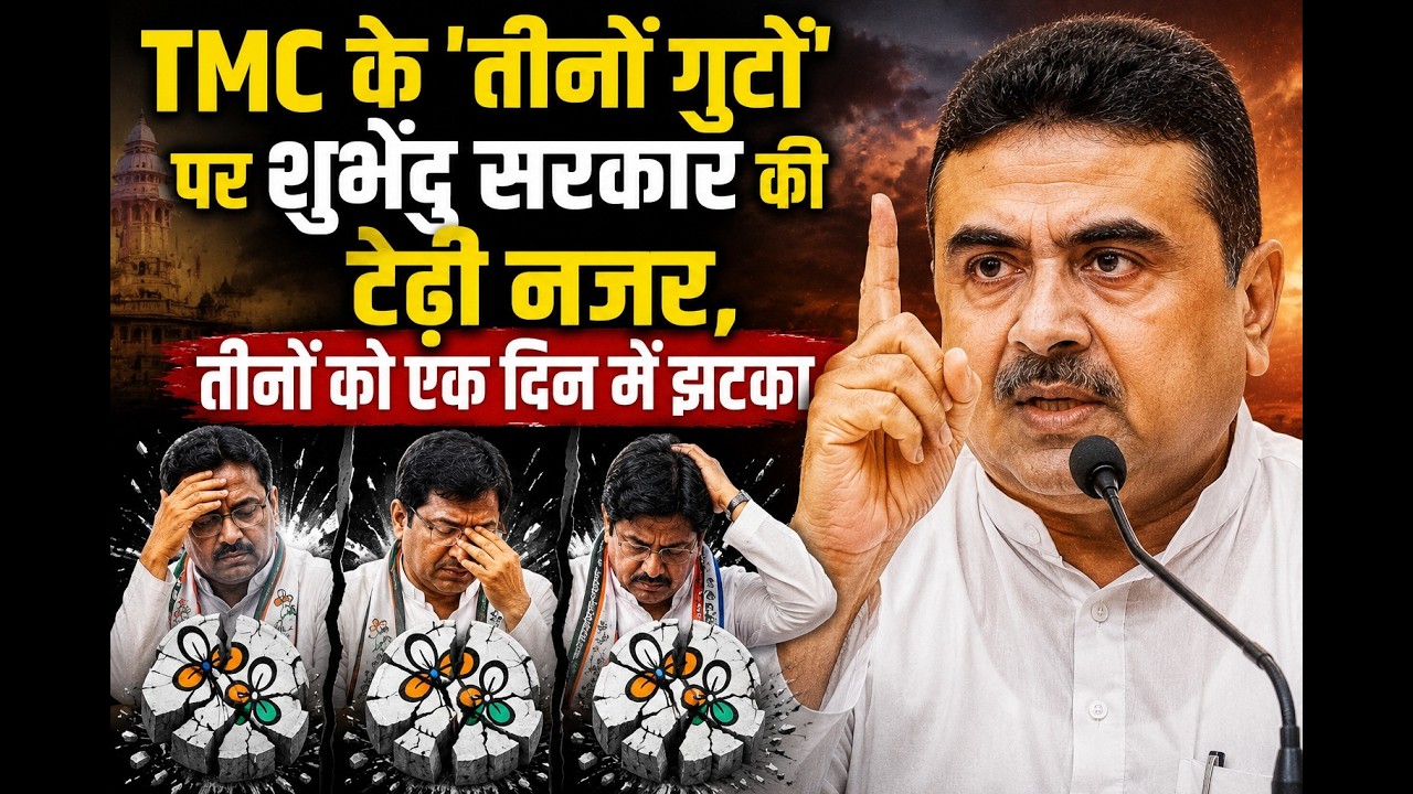 TMC के 'तीनों गुटों' पर शुभेंदु सरकार की टेढ़ी नजर, तीनों को एक दिन में झटका